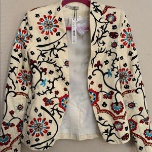 New Alice + Olivia Embroiled Jacket